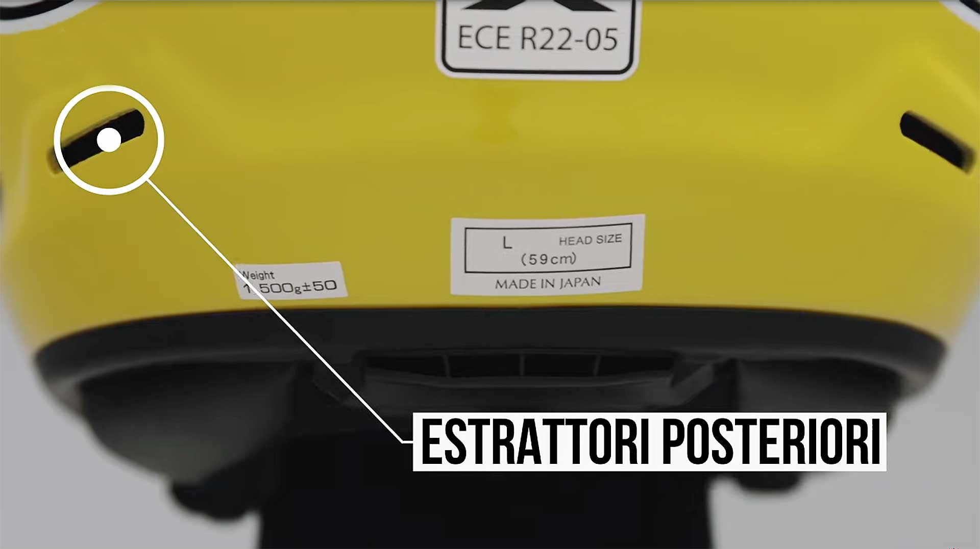 Arai Concept-X Casco Vintage giallo