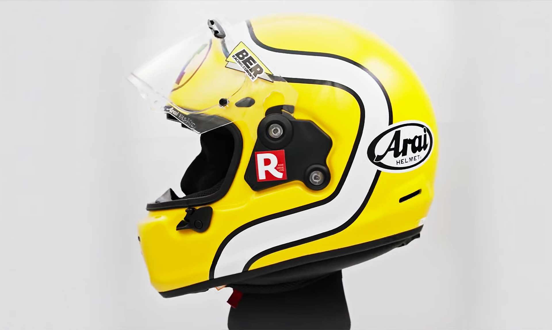 Arai Concept-X Casco Vintage giallo