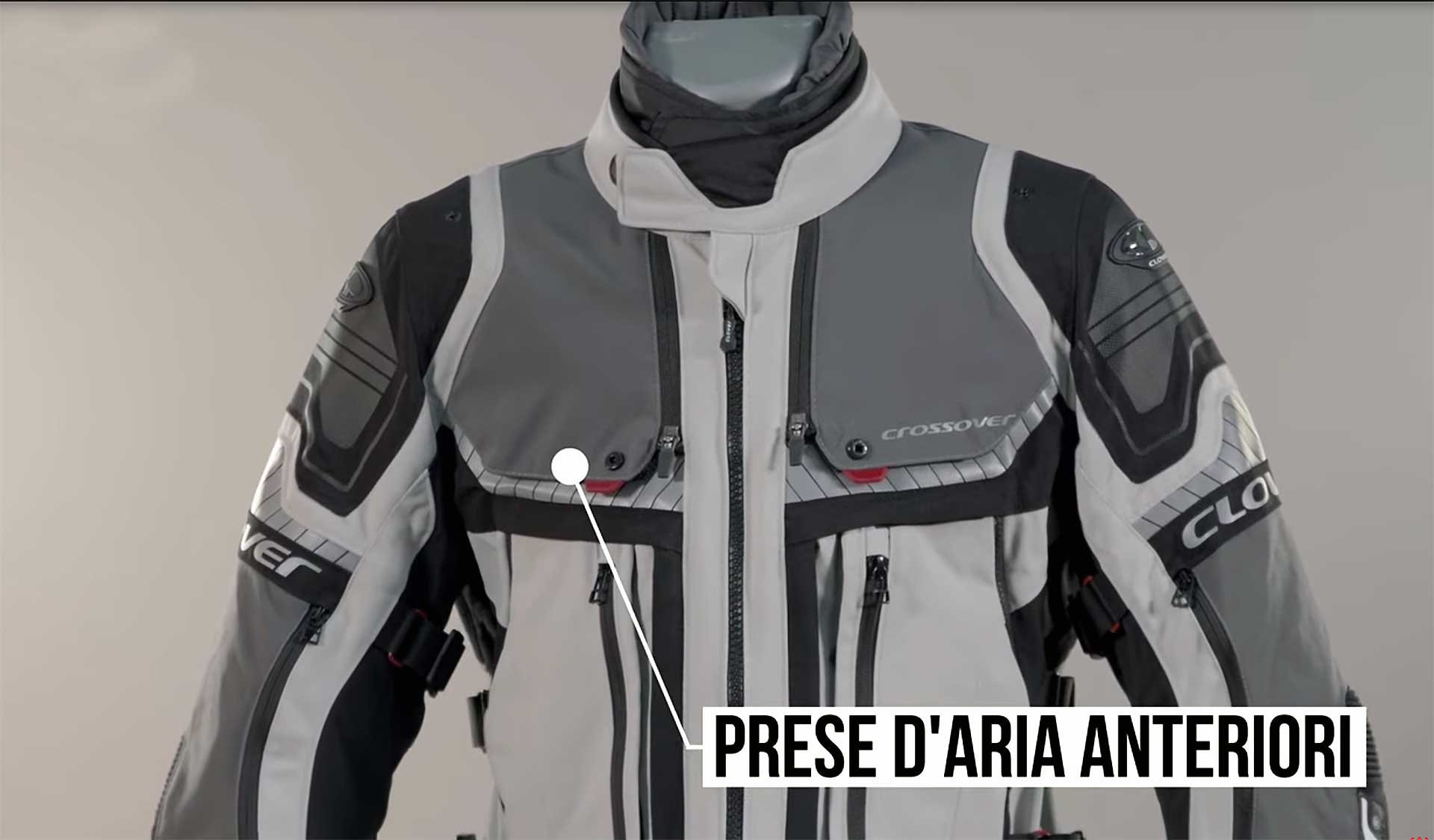 Giacca Moto Clover Crossover 4 WP Airbag