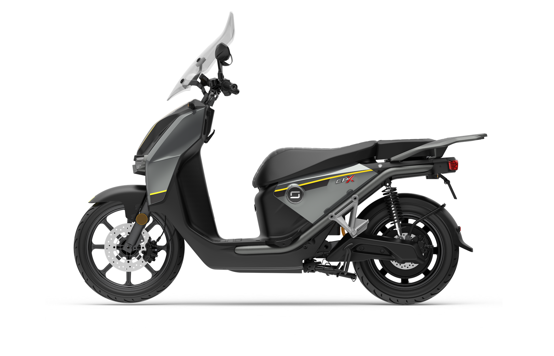 Super Soco CPx statica, laterale