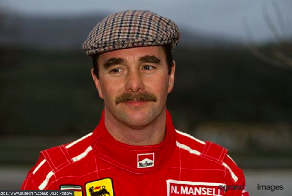 Nigel Mansell tuta Ferrari