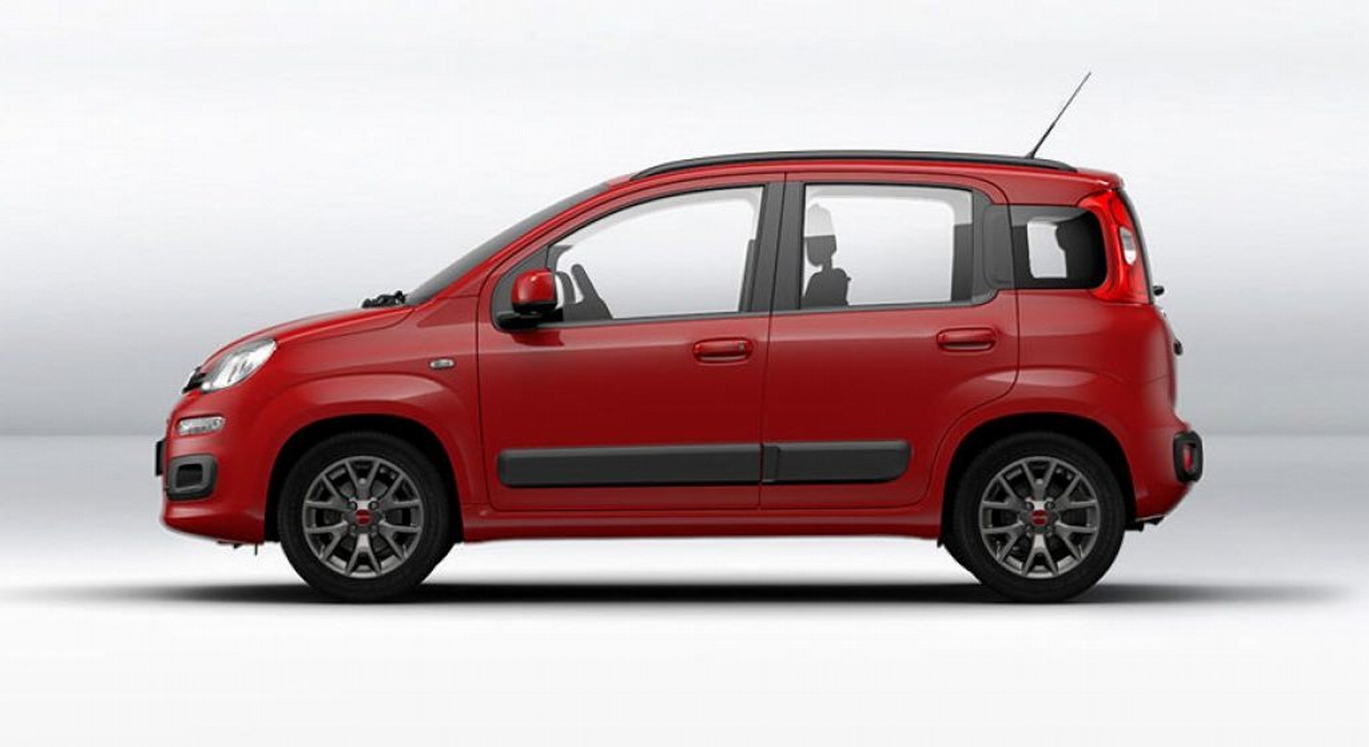 fiat panda, vista laterale statica