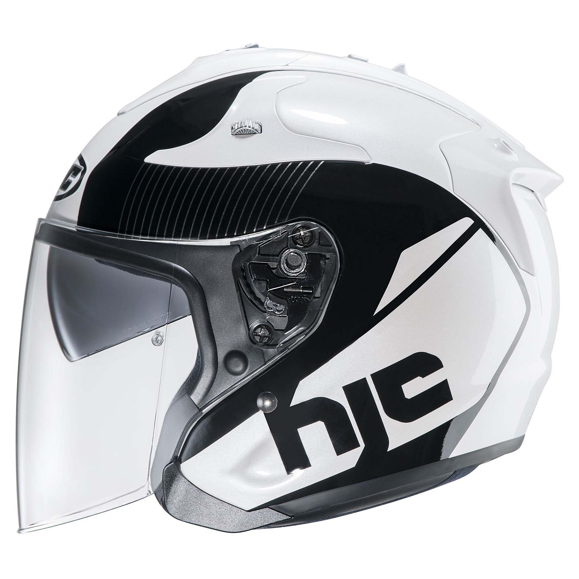 Casco HJC FG-JET color bianco e nero