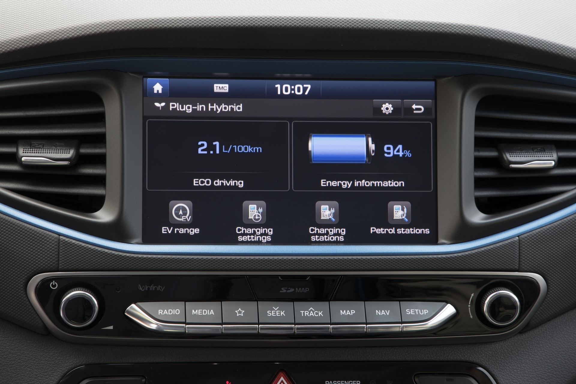 Hyundai Ioniq Plug-in interni