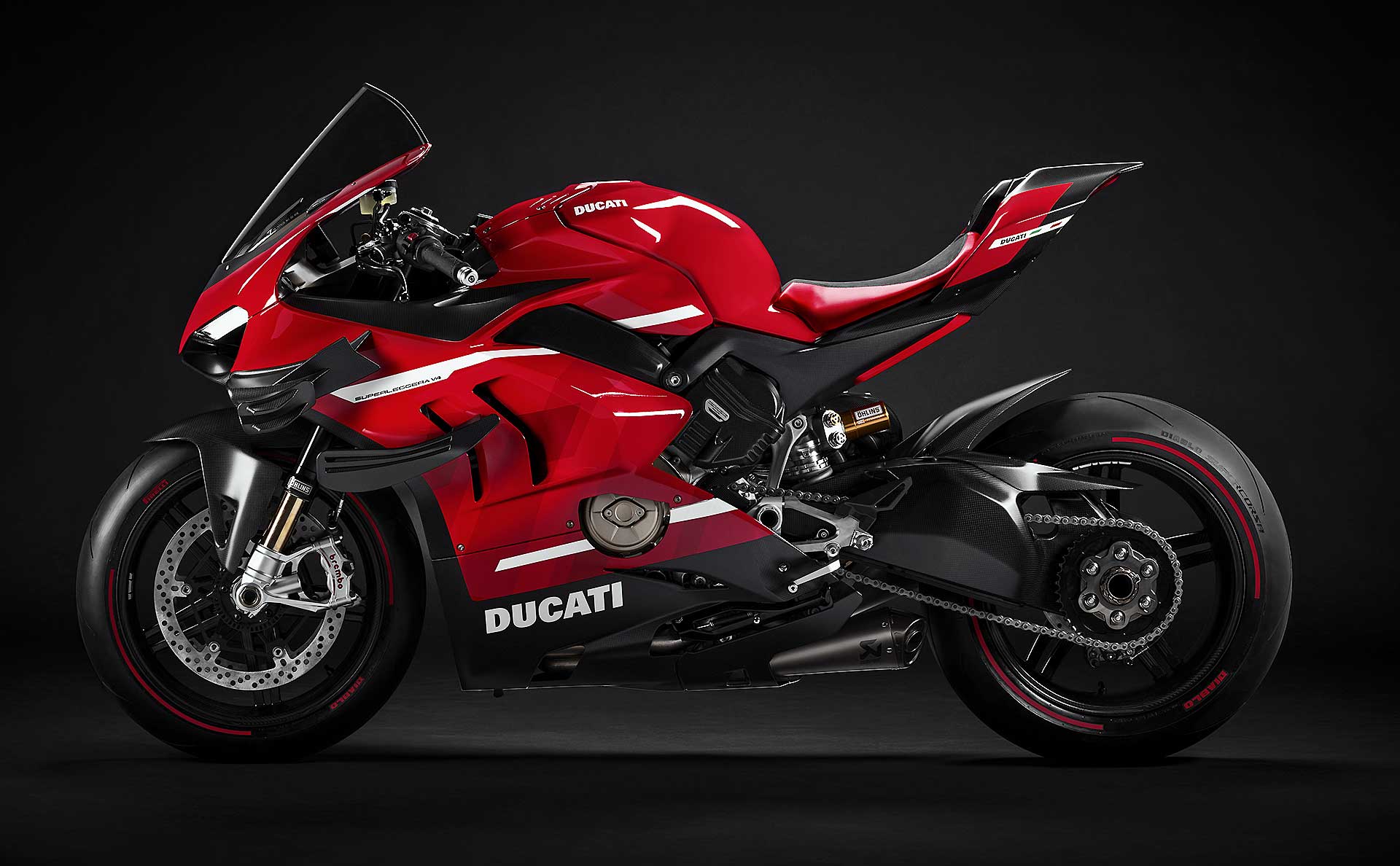 Ducati Superleggera V4 vista laterale