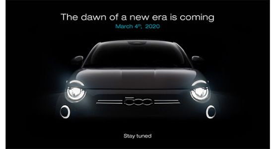 Fiat 500 teaser novità Salone di Ginevra 2020 EV