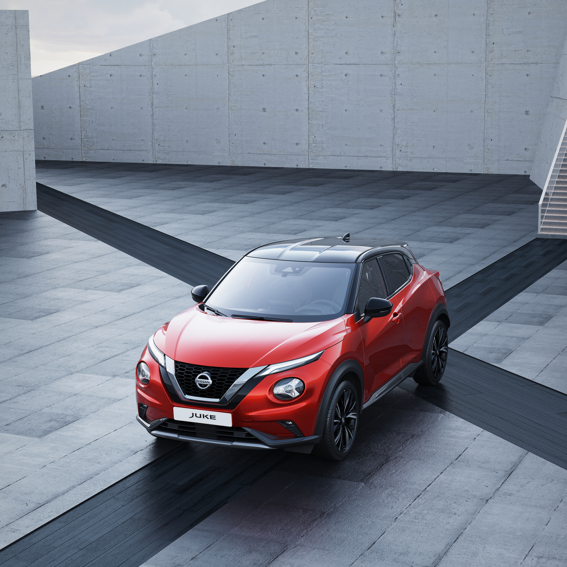 Nissan JUKE statica vista alto