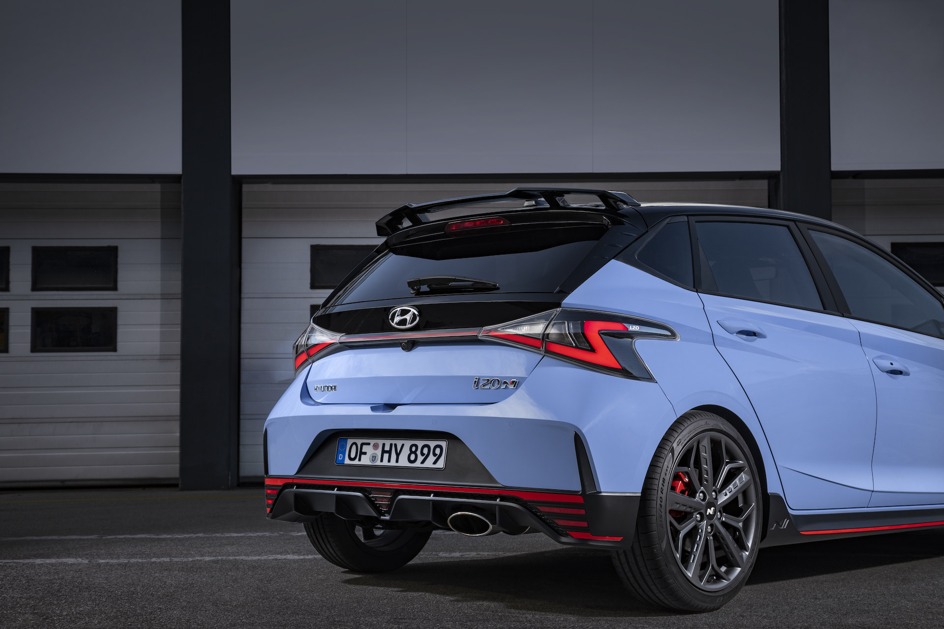 Hyundai i20 N - statica tre quarti posteriore