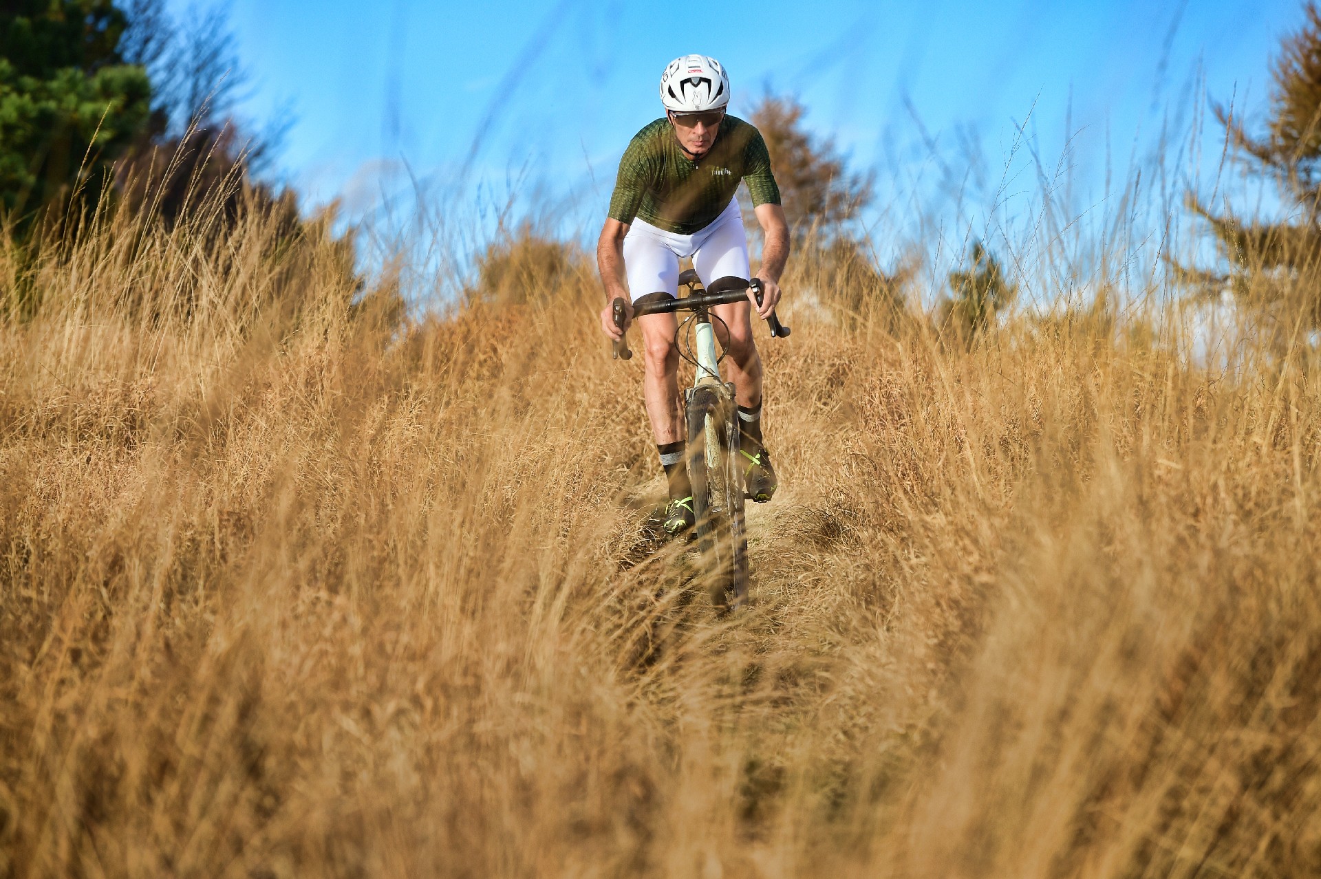 canyon grizl suspension movimento frontale off road discesa